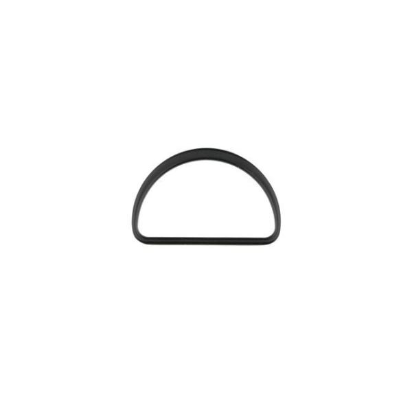 Metall-D-Ring Schwarz 4 cm Breite